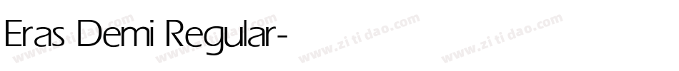 Eras Demi Regular字体转换